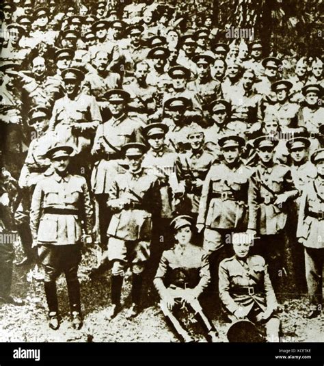 Le G N Ral Franco Avec De Hauts Officiers Militaires Tenerife Avant