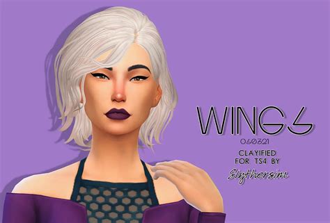 Slythersim Wingssims Os0321 Clayified Sims 4 Hairs