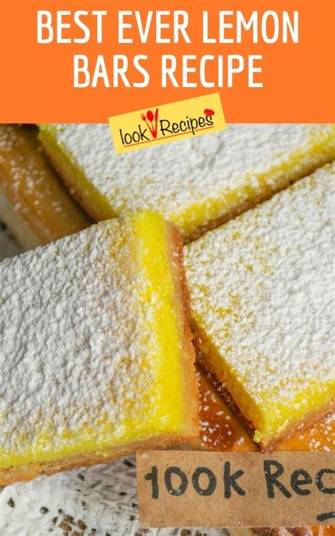 Best Ever Lemon Bars Recipe