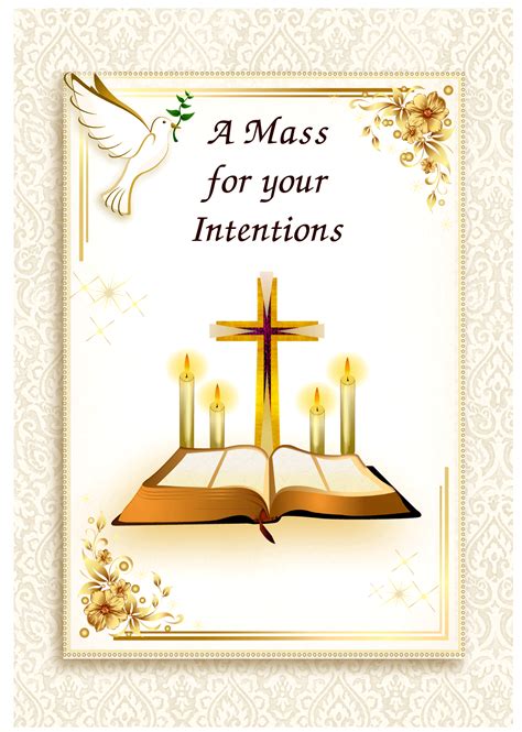 Mass For The Living Religious Cards Mb135 Pack Of 25 4 Designs