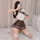 Shakita Plaid School Uniform Lingerie Costume Set YesStyle