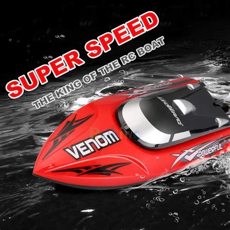 RC Boat 2.4GHZ Waterproof Speedboat High Speed RC Ship Simulation Speed ...