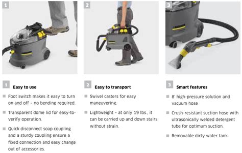 Karcher Puzzi 8 1 C Commercial Carpet Spot Extractor 1 100 228 0