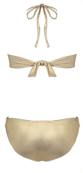 Melissa Odabash Rome Bandeau Bikini In Gold Lyst