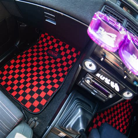 Red Checker Floor Mats Joybreak