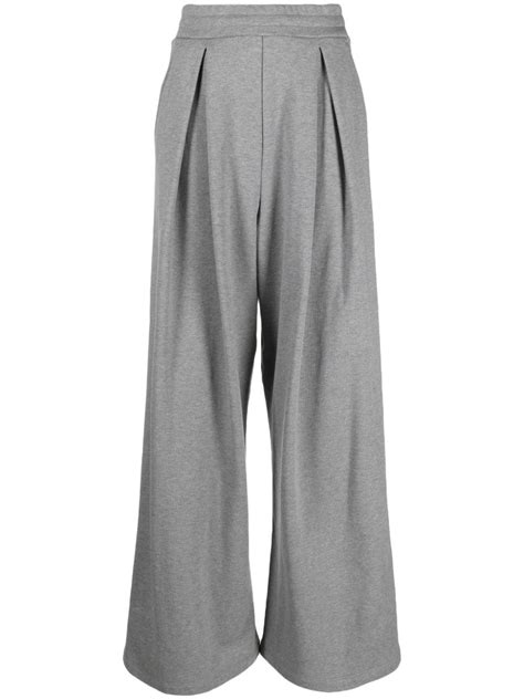 Giuseppe Di Morabito Inverted Pleat Cotton Wide Leg Trousers Farfetch