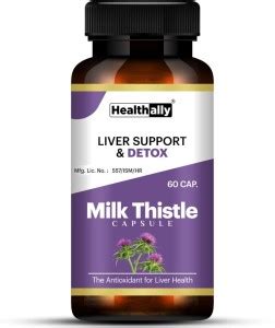 Health Ally Ayurvedic Liver Detox Milk Thistle Capsule For Liver Health