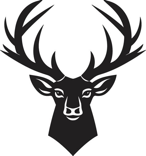 Symbolic Stag Deer Head Logo Vector Design Natures Elegance Deer Head