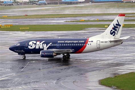 OM SEF Boeing 737 5Y0 25185 SkyEurope Airlines Amsterd Flickr