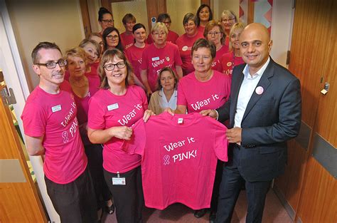 MP Sajid Javid Joins Breast Cancer Service Team At Bromsgrove Hospital