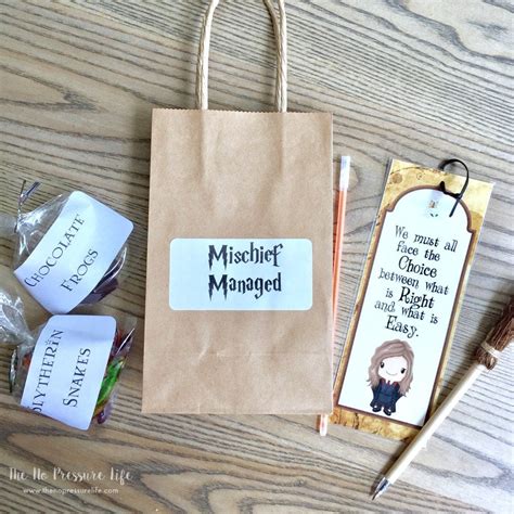 Harry Potter Party Favors - 5 Easy Treats Kids Will Love + Free Printables