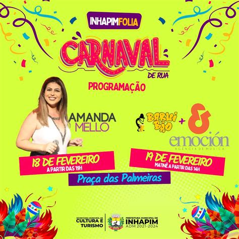 Prefeitura Municipal De Inhapim Carnaval De Inhapim Confira