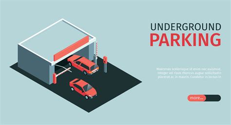 underground parking entrance banner  vector art  vecteezy