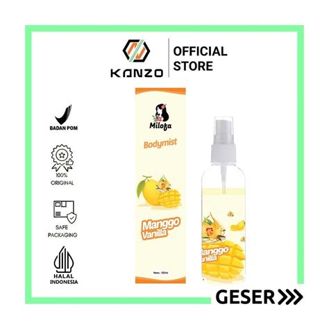 Jual Kanzo Bpom Parfum Body Mist Milofa Manggo Vanilla Ml Body