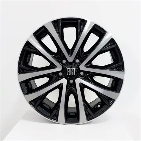 Rodas Aro 16 KR Fiat Toro Ranch 5x110 Preta Diamant Em Promoção