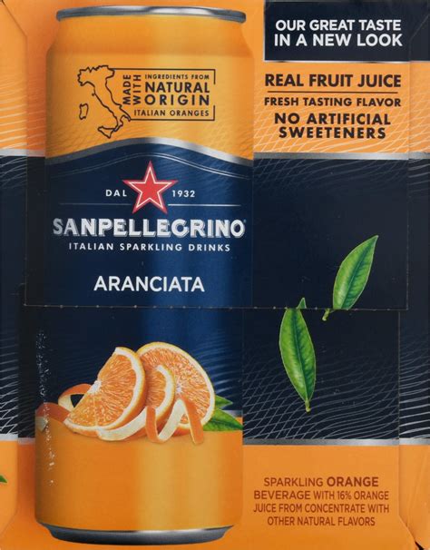 San Pellegrino Italian Sparkling Drink Aranciata Sparkling Orange