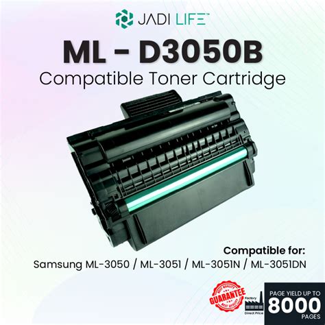 Compatible ML D3050B Laser Toner Cartridge For Use In Samsung ML 3015N