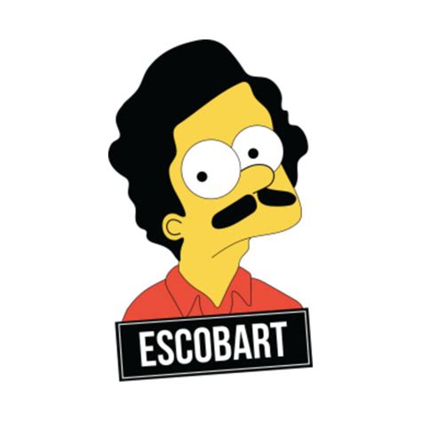 Escobart Color Bart Simpson X Pablo Escobar Illustration T Shirt Teepublic