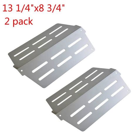 Gp S6222 Pack Stainless Steel Heat Deflectors And Bbq Grill Heat Platetent Replacement For