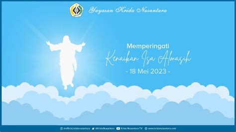 Selamat Memperingati Kenaikan Isa Almasih Krida Nusantara