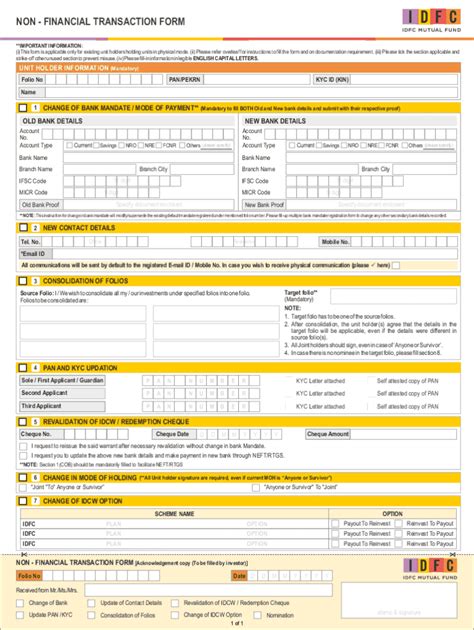 Fillable Online Common Non Financial Transaction Form Fax Email Print