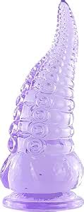 Amazon Consolador anal consolador de tentáculo morado de pulgadas juguete sexual para