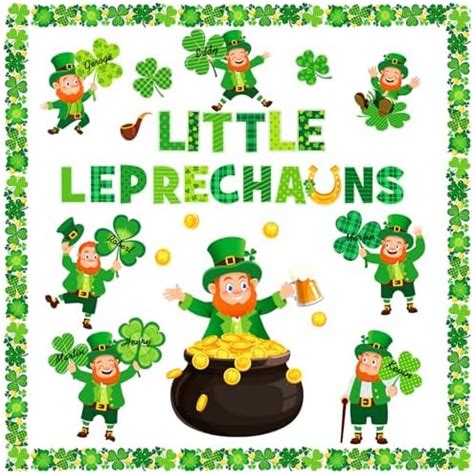 Amazon Pasimy 64 Pcs St Patrick S Day Bulletin Board Decoration