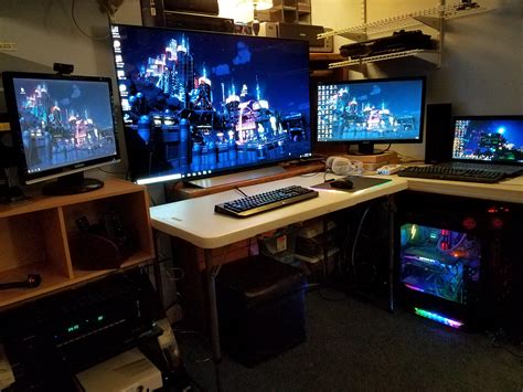 Combined my home theater and my PC setup for 4K OLED 7.1 surround ...