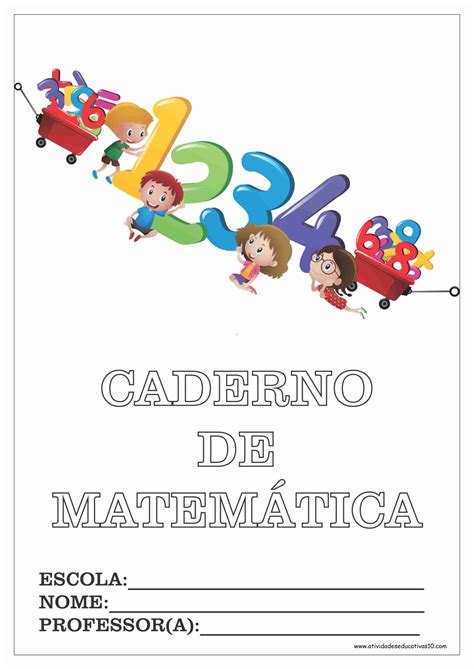 Pin De Fernanda Carvalho Em Atividades Cadernos De Matem Tica Capa