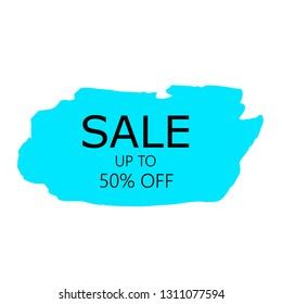 Sale 50 Off Sign Over Art Stock Vector (Royalty Free) 1256941003 ...