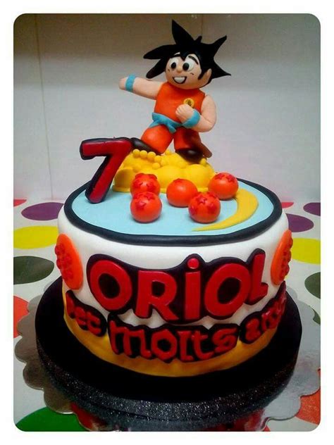 Tarta Goku Tartas Pastel Fondant Pasteles