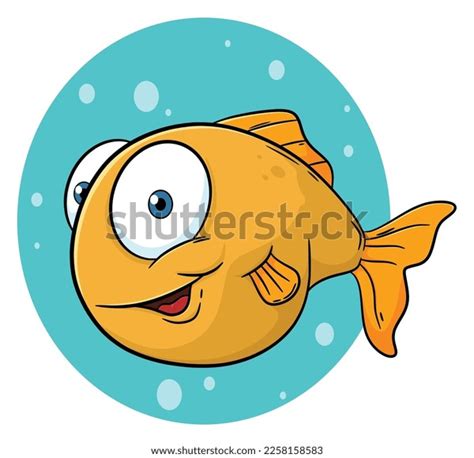 Clipart Image Goldfish Cute Cartoon Stock Vector (Royalty Free ...