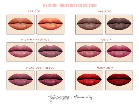 Набор жидких матовых помад Kylie Valentine Edition, 6 штук. Цена 70 грн ...