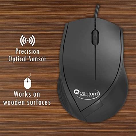 Quantum Qhm H Button Scroller Usb Mice Compatible For Pc