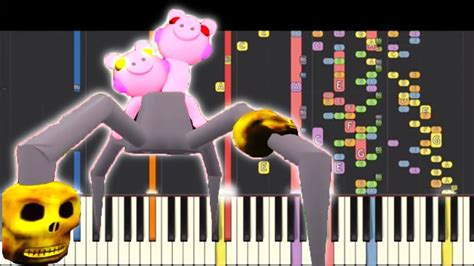 Spider Piggy Theme Piano Remix Piggy Roblox Youtube