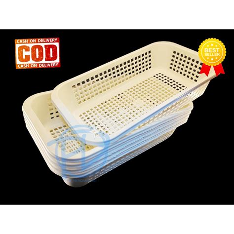 Cod Pd Basket Organizer Multipurpose Plastic Tray Rectangular Office