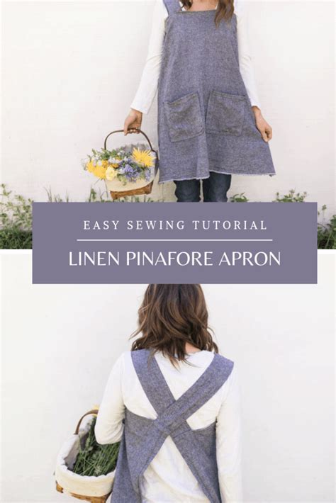 Diy Linen Pinafore Apron For Women Free Pattern Farmhouse On Boone