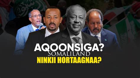 Xog Cadowgii Aqoonsiga Somaliland Hortaagnaa Oo La Ogaaday Hada Qodobo