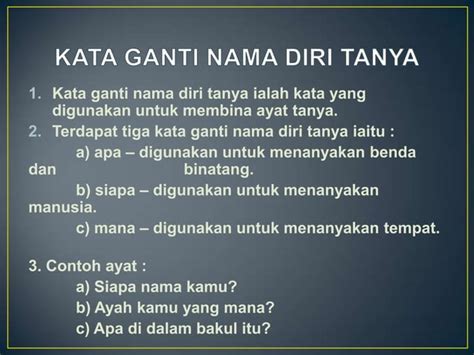 Kata Ganti Nama Diri Ppt