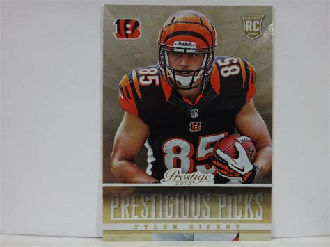 2013 Panini Prestige Prestigious Picks Gold Tyler Eifert 5 Rookie RC