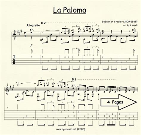 La Paloma | cgsmusic