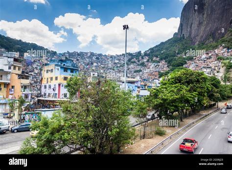 RIO DE JANEIRO, BRAZIL - JAN 29: View of favela Rocinha in Rio de ...