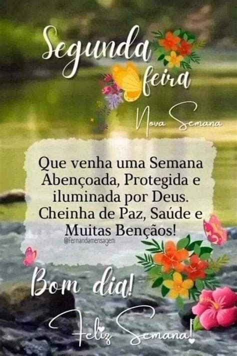 Boa Semana Frase Segunda Feira Nova Semana Que Venha Uma Semana