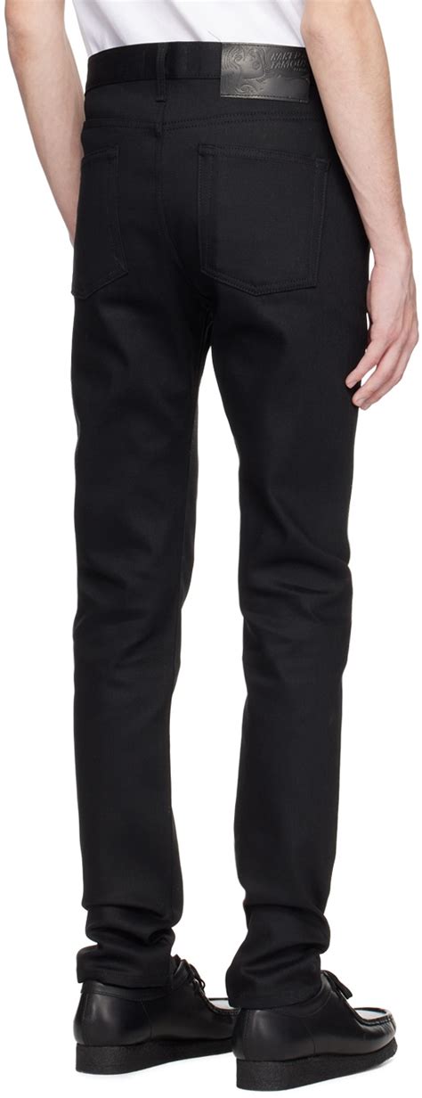 Naked Famous Denim Black Stacked Guy Jeans Naked And Famous Denim