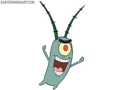 How To Draw Plankton Spongebob Drawings Cute Canvas Paintings