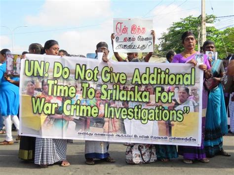 Sri Lankan War Crimes Requires Un Investigation Tamil Heritage