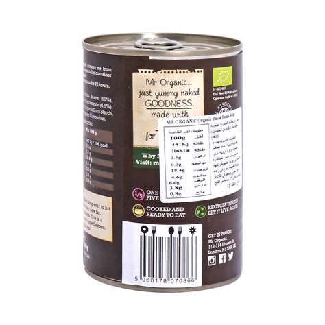 Mr Organic Organic Baked Beans 400g Online At Best Price Canned Baked Beans Lulu Ksa