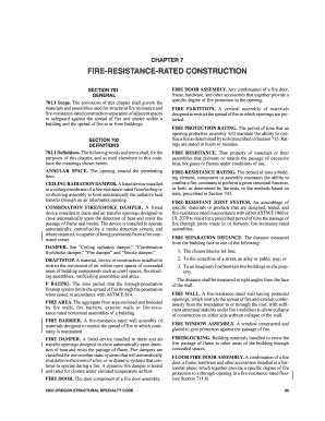 Fillable Online Www2 Iccsafe FIRE RESISTANCE RATED CONSTRUCTION Fax