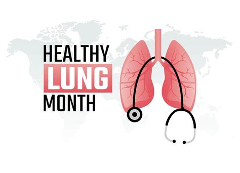 Vector Graphic Of Healthy Lung Month Good For Healthy Lung Month