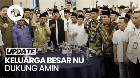 Keluarga Besar Nu Deklarasi Dukung Amin Di Pilpres